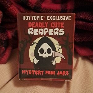 Hot Topic Deadly Cute Reapers Mini Jars - Black and Red